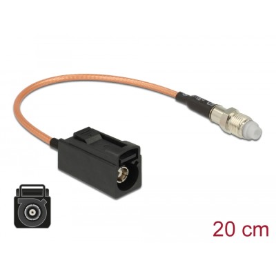 Delock Antenna Cable FAKRA A jack > FME jack RG-316 20 cm