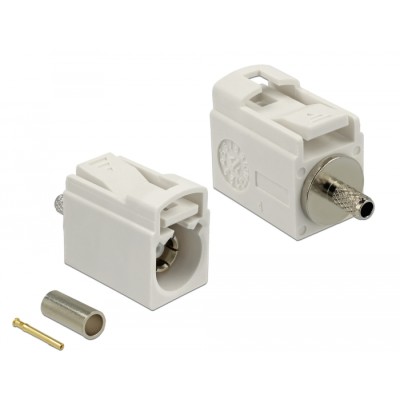 Delock FAKRA B jack 21 mm (short) for crimping