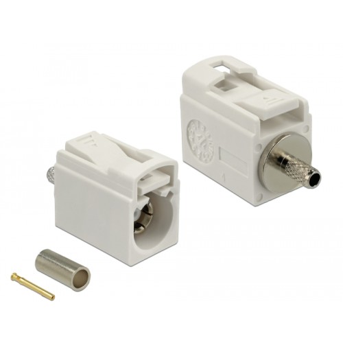 Delock FAKRA B jack 21 mm (short) for crimping