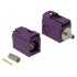 Delock FAKRA D jack 21 mm (short) for crimping