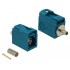 Delock FAKRA Z jack 21 mm (short) for crimping