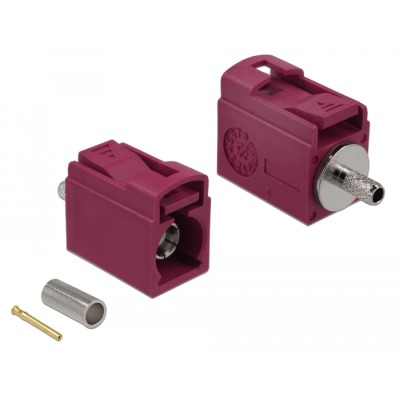 Delock FAKRA L jack 21 mm (short) for crimping