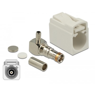 Delock FAKRA B jack 90° for crimping
