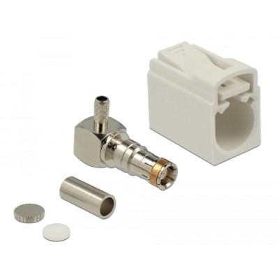 Delock FAKRA B jack 90° for crimping 2