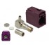 Delock FAKRA D jack 90° for crimping