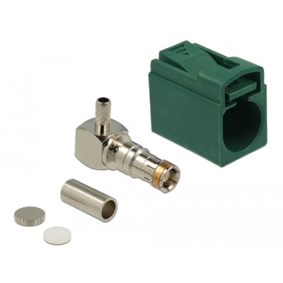 Delock FAKRA E jack 90° for crimping 2