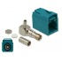 Delock FAKRA Z jack 90° for crimping