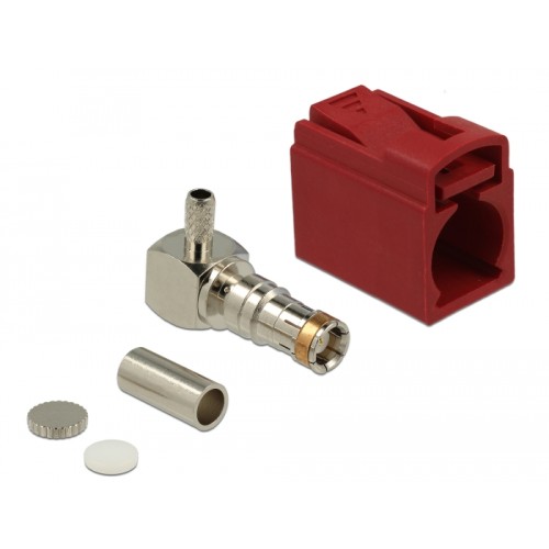 Delock FAKRA L jack 90° for crimping