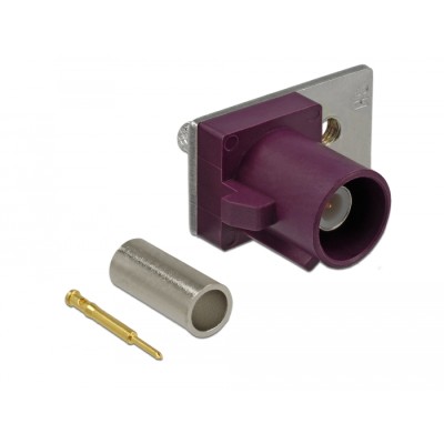 Delock FAKRA D plug spring pin for crimping 1 prepunched hole