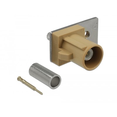 Delock FAKRA I plug spring pin for crimping 1 prepunched hole