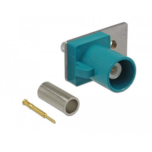 Delock FAKRA Z plug spring pin for crimping 1 prepunched hole