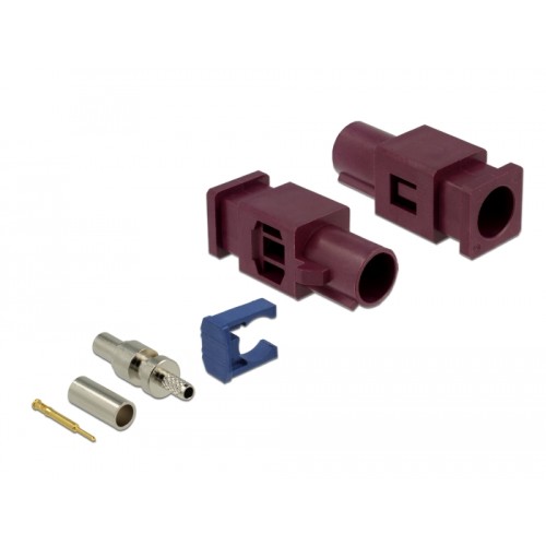 Delock FAKRA D plug spring pin for crimping