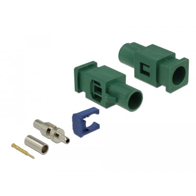 Delock FAKRA E plug spring pin for crimping