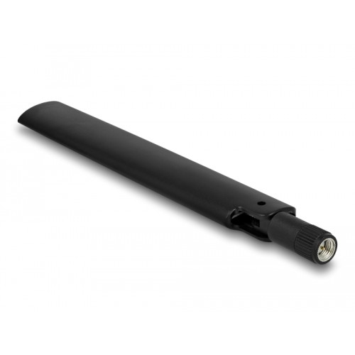 Delock LoRa 868 MHz Antenna SMA plug 3 dBi omnidirectional with tilt joint black