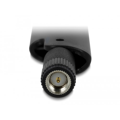 Delock LoRa 868 MHz Antenna SMA plug 3 dBi omnidirectional with tilt joint black