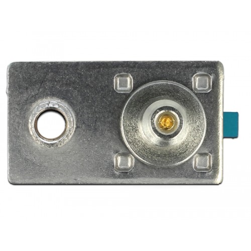 Delock FAKRA Z plug spring pin for soldering 1 prepunched hole