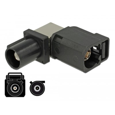 Delock Adapter FAKRA A jack 90°  FAKRA A plug