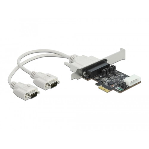 Delock PCI Express Card to 2 x Serial RS-232 with voltage supply 5 V / 12 V