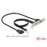 Delock USB 3.1 Slot Bracket with 1 x USB Type-C™ and 1 x USB Type-A Port