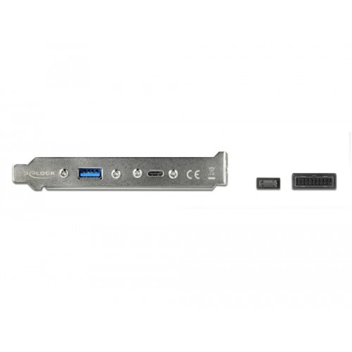 Delock USB 3.1 Slot Bracket with 1 x USB Type-C™ and 1 x USB Type-A Port
