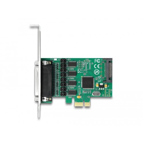 Delock PCI Express x1 Card to 4 x Serial RS-232 with voltage supply
