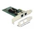 Delock PCI Express x1 Card 2 x RJ45 Gigabit LAN i82576