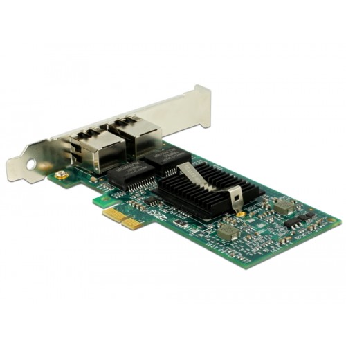 Delock PCI Express x1 Card 2 x RJ45 Gigabit LAN i82576