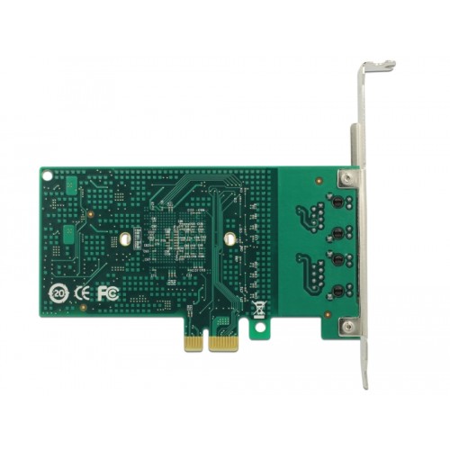 Delock PCI Express x1 Card 2 x RJ45 Gigabit LAN i82576