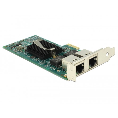 Delock PCI Express x1 Card 2 x RJ45 Gigabit LAN i82576