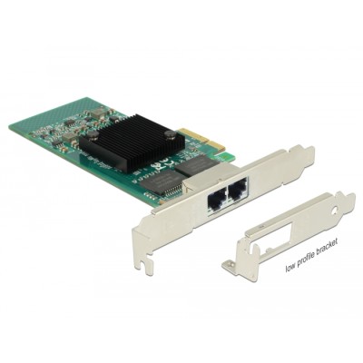 Delock PCI Express x4 Network Card Gigabit LAN 2 x RJ45 i350