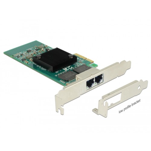 Delock PCI Express x4 Card 2 x RJ45 Gigabit LAN i350