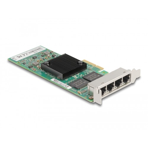 Delock PCI Express x4 Network Card Gigabit LAN 4 x RJ45 i350