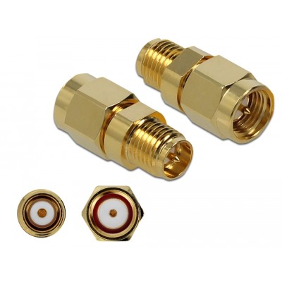 Delock Adapter SMA plug to RP-SMA jack 10 GHz