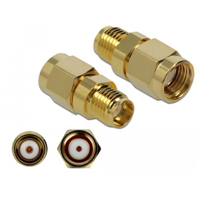 Delock Adapter RP-SMA plug to SMA jack 10 GHz