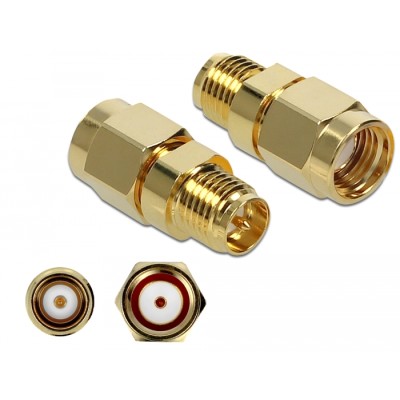 Delock Adapter RP-SMA plug to RP-SMA jack 10 GHz