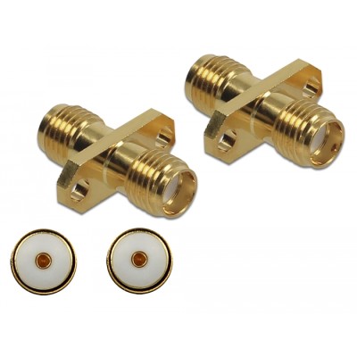 Delock Adapter SMA jack to SMA jack bulkhead 10 GHz