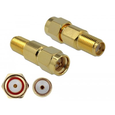 Delock Adapter SMA plug to SMA jack 3 GHz