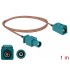 Delock Antenna Cable FAKRA Z plug  FAKRA Z jack RG-316 1 m