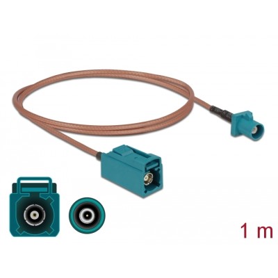 Delock Antenna Cable FAKRA Z plug > FAKRA Z jack RG-316 1 m