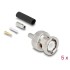Delock BNC plug for crimping RG-174 / RG-316 with matching shrink tube - 5 pieces