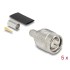 Delock TNC plug for crimping RG-59 with matching shrink tube - 5 pieces
