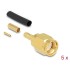 Delock RP-SMA plug for crimping RG-174 / RG-316 with matching shrink tube