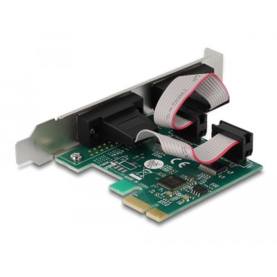 Delock PCI Express x1 Card to 2 x Serial RS-232 2