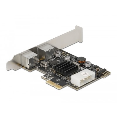 Delock PCI Express x1 Card to 2 x PS/2 and USB Pin Header - Low Profile Form Factor 2
