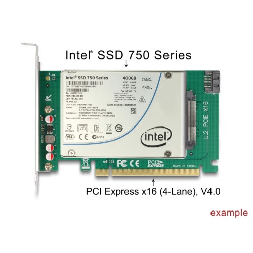 Delock PCI Express x16 Card to 1 x internal U.2 NVMe SFF-8639