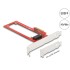 Delock PCI Express x4 Card to 1 x EDSFF E1.S Slot - Low Profile Form Factor