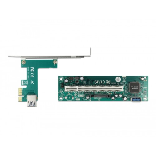 Delock Riser Card PCI Express x1 to 1 x PCI 32 Bit Slot with 60 cm cable