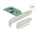 Delock PCI Express 4.0 x8 Card to 2 x internal SFF-8654 4i NVMe - Bifurcation - Low Profile Form Factor