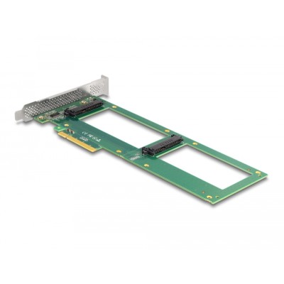 PCI Express 4.0 x8 Card to 2 x internal U.2 NVMe SFF-8639 - Bifurcation 2