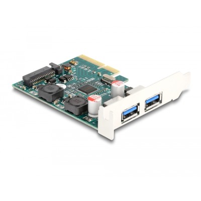 Delock PCI Express x4 Card to 2 x external USB 10 Gbps Type-A female - Low Profile Form Factor 2